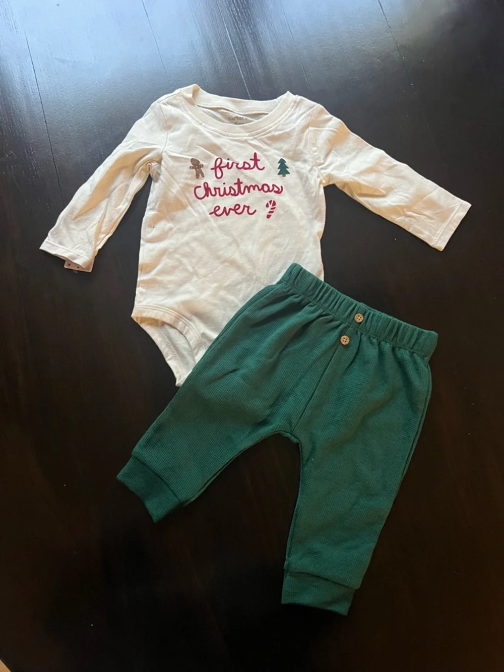 New - Carter’s “First Christmas Ever” 2-Piece Holiday Outfit